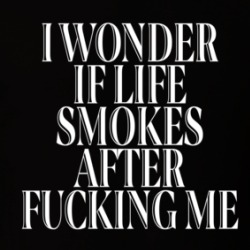 I Wonder If Life Smokes After Fucking Me T Shirt 39311211