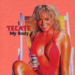 Tecate Beer Retro Ad T Shirt 39321804