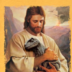 Jesus Holding A Dinosaur T Shirt 39323314