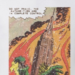 Godzilla Do Not Panic Comic T Shirt 39324700