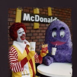 Ronald Mcdonal And Grimace Mascots T Shirt 39328870