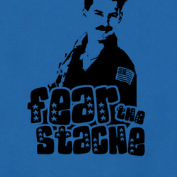 Anthony Edwards Top Gun Fear The Stache T Shirt 39356-NPT