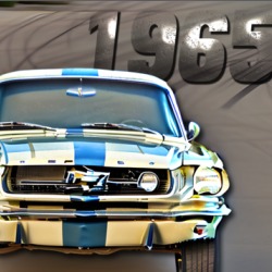 1965 Mustang Track Run Classic T Shirt 39479462