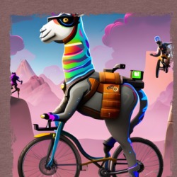 Llama Riding A Bike T Shirt 39479850