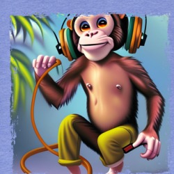 Monkey Listening To Music T Shirt 39480511