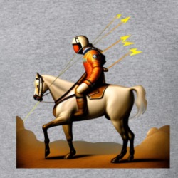 The Dying Cosmo Astronaut Horse T Shirt 39483543