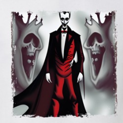 Count Dracula And Ghost Faces T Shirt 39483549