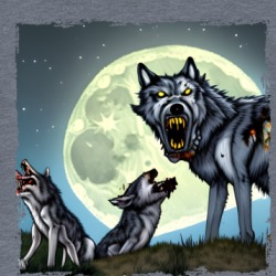Zombie Wolves Baring Teeth T Shirt 39483556
