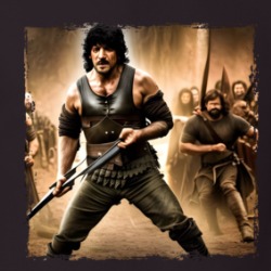 Rambo Game Of Thrones Art Mash Up Parody T Shirt 39483559