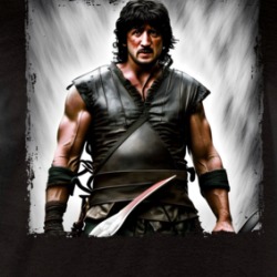 Rambo Got Games Of Thrones Art Mash Up Parody Raglan T Shirt 39485422