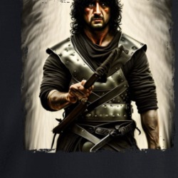 Rambo Games Of Thrones Ai Art Mash Up Parody Crewneck Sweatshirt 39485424