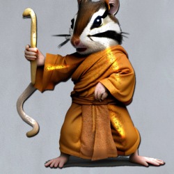 Chip Monk Funny Chipmunk Art Tibet T Shirt 39485914