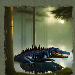 Alligator Moon Swamp T Shirt 39495368