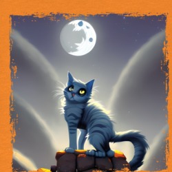Cat Looking At The Moon T Shirt 39501933