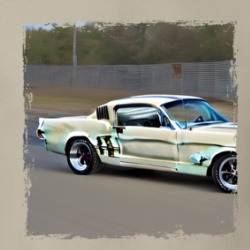 1965 Ford Mustang Art T Shirt 39501940