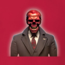 Joe Biden Red Skull Parody T Shirt 39504230