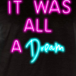 It Was All A Dream Raglan T Shirt 39563885