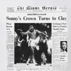 Cassius Clay Beats Sonny Liston Boxing Fan T Shirt 39567735