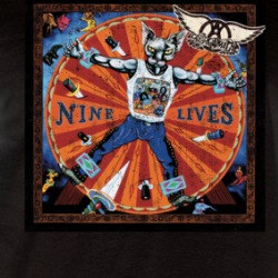 Nine Lives Rock Album Cover Music Raglan T Shirt 39569158