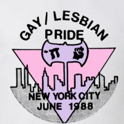 Gay Lesbian Pride New York City 1988 Retro Supporter T Shirt 39575370
