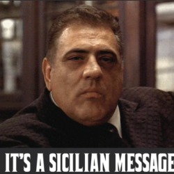 Luca Brasi Sleeps With The Fishes Sicilian Message Godfather T Shirt 39593631