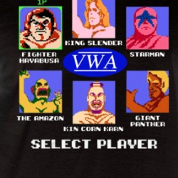 Nintendo Vwa Wrestling Video Game Player Raglan T Shirt 39596469