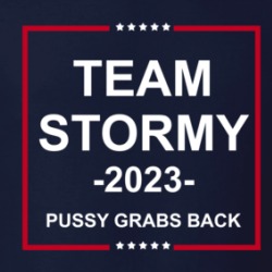 Team Stormy 2023 Pussy Grabs Back Stormy Daniels Supporter T Shirt 39598071