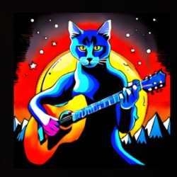 Cat Jamming On The Guitar Funny T Shirt 39600972