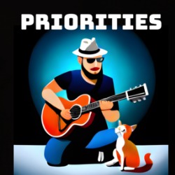 Priorities My Guitar And My Cat Funny T Shirt 39600980