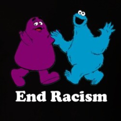 End Racism Grimace Cookie Monster T Shirt 39666307