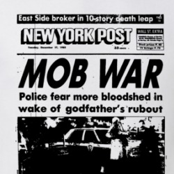 New York Post Mob War Headline 1985 T Shirt 39669015