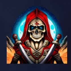 Skeleton In Front Of Moon T Shirt 39672883