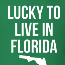 Lucky To Live In Florida St Patrick's Day T Shirt 39675568