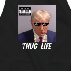 President Donald Trump Thug Life Parody Mugshot Apron 39675781