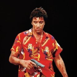 Tony Montana Scarface Bloody Hawaiian Movie Fan T Shirt 39701424