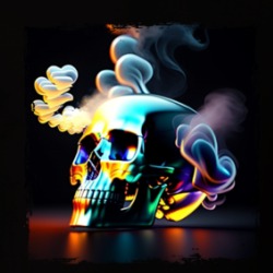 Smoking Skull T Shirt 39703607