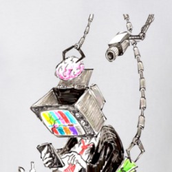 Tv Head Drawing T Shirt 39710334