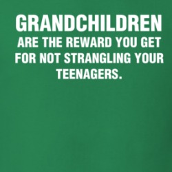 Grandchildren Are The Reward You Get For Not Strangling Your Teenagers T Shirt 39710913