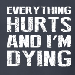 Everything Hurts And I'm Dying Workout T Shirt 39713716