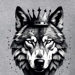 Wolf Wearing A Crown T Shirt 39720275