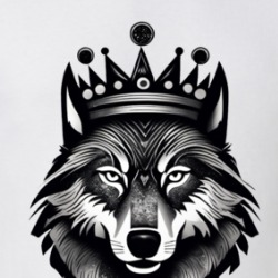 Wolf Wearing A Crown T Shirt 39722979