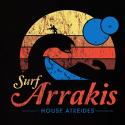 Surf Arrakis House Atreides Dune Movie Fan T Shirt 39724215