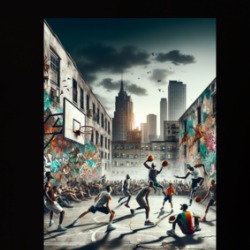 Street Ball Basketball Hoops Fan Art T Shirt 39725633