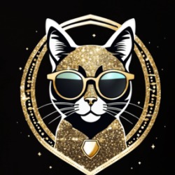 Cool Cat Gold Sparkles T Shirt 39726277