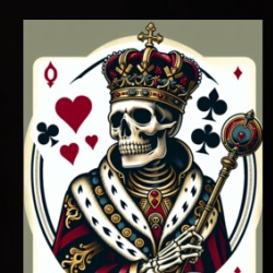 A king from the deck of cards but as a skull or skeleton T Shirt 39726733