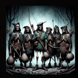 Robin Hood Skeleton Ghost Sherwood Forest T Shirt 39753157