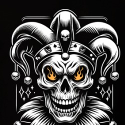 Joker Skull Playing Cards T Shirt 39753280