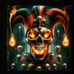Dead Evil Joker Skull Jester Playing Cards T Shirt 39753289