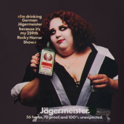 Rocky Horror Picture Show 80s Alcohol Ad T Shirt 39755343