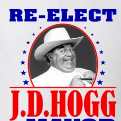 Re-elect Jd Hogg For Mayor Hazzard County T Shirt 39755650